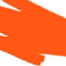 Кисть с краской Colour Brush XGFL-107X оранжевый цвет.