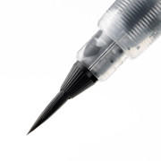 Кисть с черными пигментными чернилами Brush Pen тонкая XFP5F.