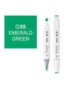 Маркер художественный TOUCH TWIN 055 светлый изумрудный зеленый G55.