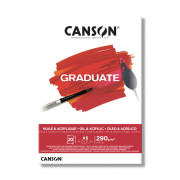 Альбом-склейка для акрила и масла Canson 'Graduate' A5 20л. 290г. 400110379.