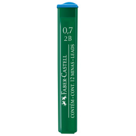 Грифели для авт.карандаша полимер 0,7мм 2В 521702 Faber-Castell.