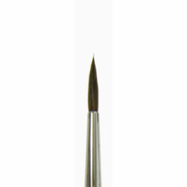 Кисть белка 'Невская палитра' №2 круглая короткая ручка 211302.