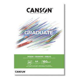 Альбом-склейка для смешанных техник Canson 'Graduate' A4 30л. 160г. 400110365.