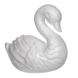 Лебедь из пенополистирола 12*14 см, DIST-076.