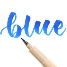 Ручка капилярная Sakura 'PIGMA BRUSH' XSDK-BR#36 голубой.