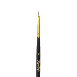 Кисть колонок Roubloff '1115' круглая № 0, короткая черная ручка, ЖК1-00,85Ж.