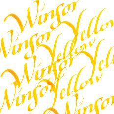Тушь для каллиграфии 'WINSOR' 30мл 1111 730 Винзор желтый.