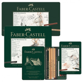 Наборы для эскизов и набросков Faber Castell PITT MONOCHROME