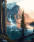 Картина по номерам 40*50 ОК 11402 Река в лесу.