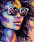 Картина по номерам 40*50 GХ 44043 Девушка в очках поп-арт.