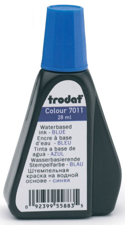 Штемпельная краска TRODAT 28мл. синий 7011/с.