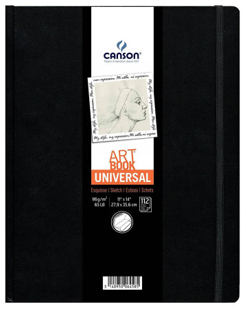 Блокнот для графики CANSON Universal 96г 27,9x35,6 на резинке 200006458.