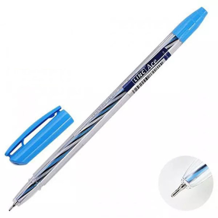 Ручка шариковая Greenwich Blue flowers 24821.
