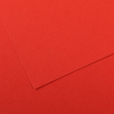 Бумага для пастели (в листах) Canson Митант А4, 160г № 506, красный мак.